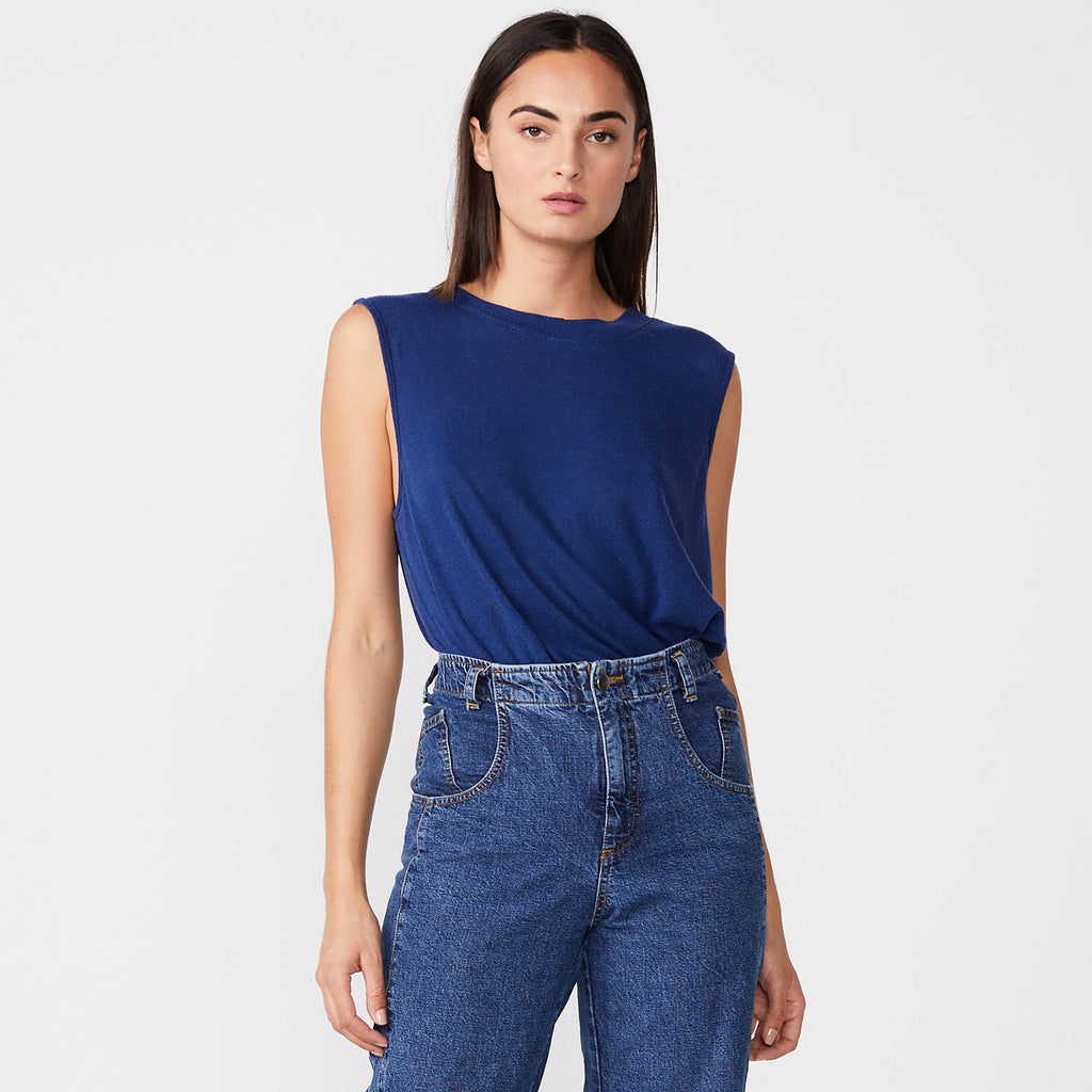High Neck Muscle Tank