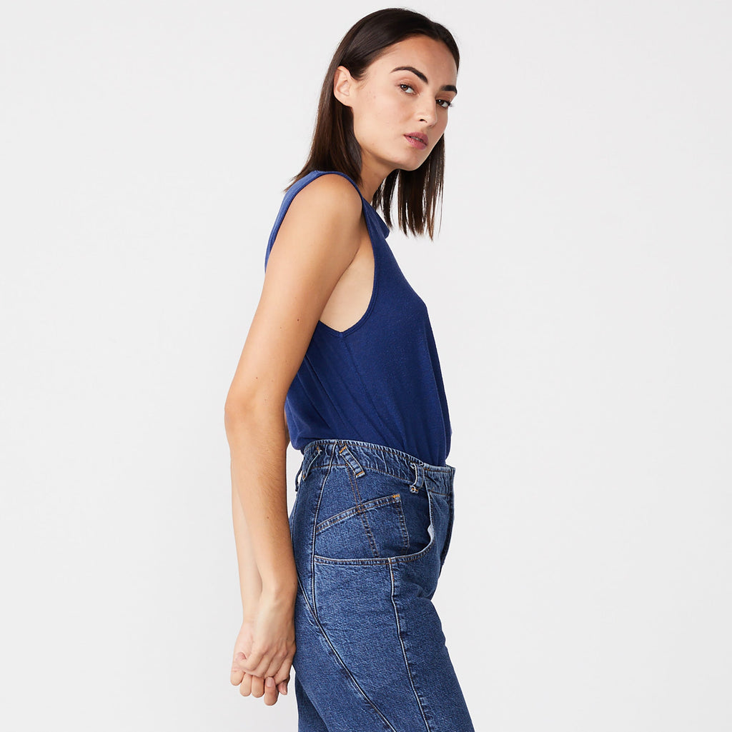 High Neck Muscle Tank