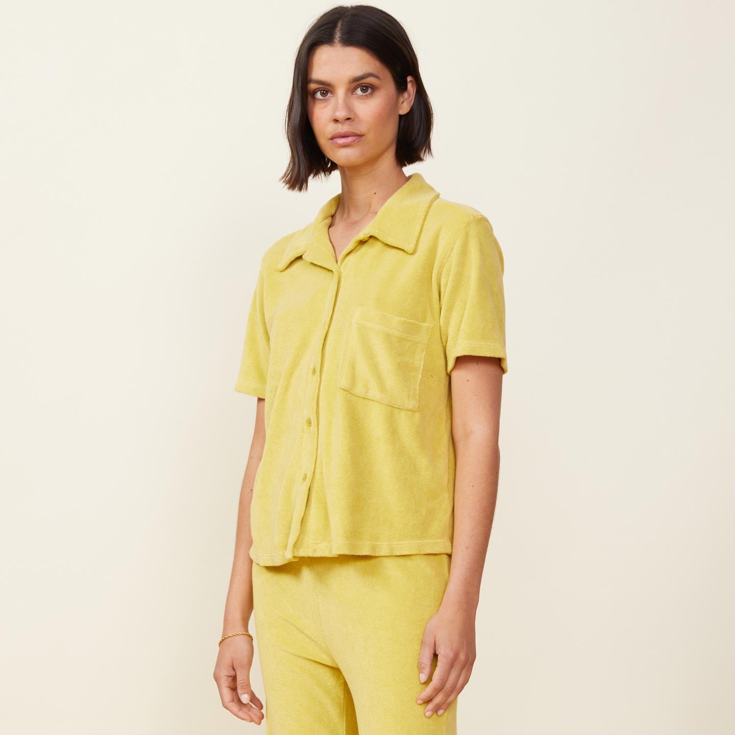 Terry Cloth Pocket Shirt