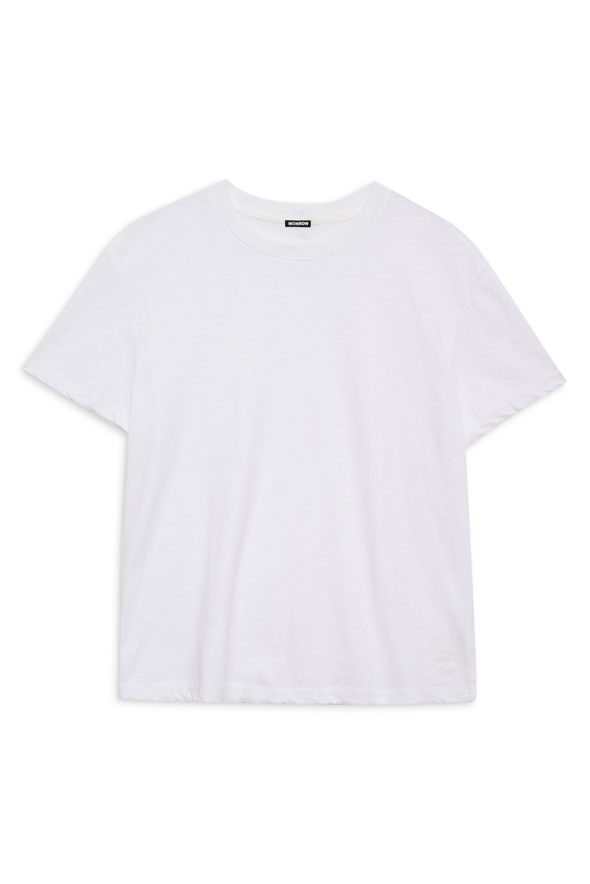 Textured Tri-Blend Basic Crew Neck Tee