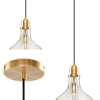 INK+IVY Auburn Bell Shaped Hanging Glass Pendant Light