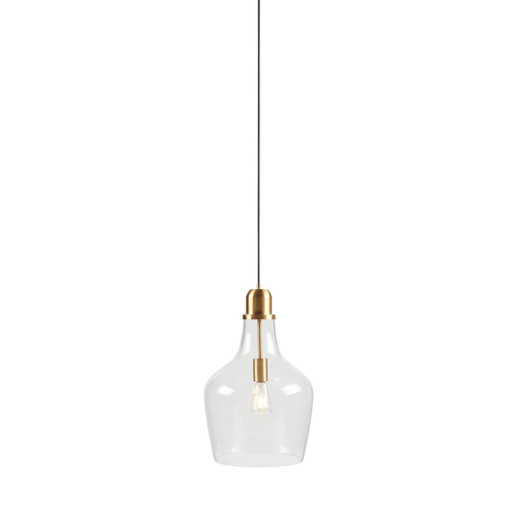INK+IVY Auburn Bell Shaped Hanging Glass Pendant Light