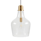 INK+IVY Auburn Bell Shaped Hanging Glass Pendant Light