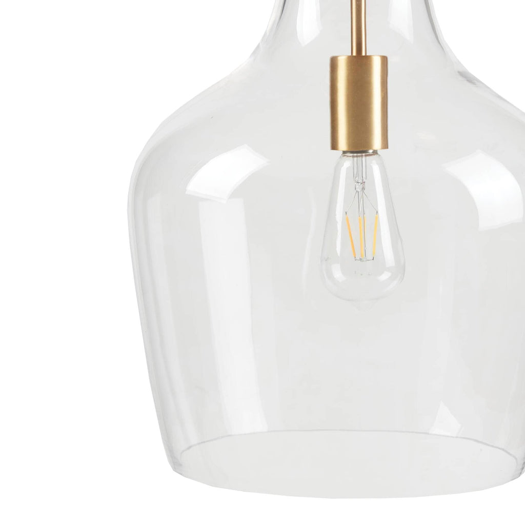 INK+IVY Auburn Bell Shaped Hanging Glass Pendant Light