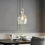 INK+IVY Auburn Bell Shaped Hanging Glass Pendant Light