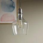 INK+IVY Auburn Bell Shaped Hanging Glass Pendant Light