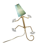 Eangee Handmade Gecko Wall Lamp Combo, Cocoa Leaves Shade, 16 x 7 x 24 in. - 16 x 7 x 24