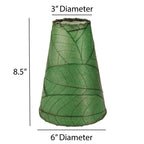 Eangee Handmade Gecko Wall Lamp Combo, Cocoa Leaves Shade, 16 x 7 x 24 in. - 16 x 7 x 24