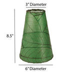 Eangee Handmade Gecko Wall Lamp Combo, Cocoa Leaves Shade, 16 x 7 x 24 in. - 16 x 7 x 24