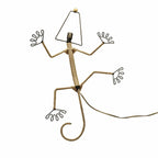 Eangee Handmade Gecko Wall Lamp Combo, Cocoa Leaves Shade, 16 x 7 x 24 in. - 16 x 7 x 24