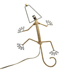 Eangee Handmade Gecko Wall Lamp Combo, Cocoa Leaves Shade, 16 x 7 x 24 in. - 16 x 7 x 24