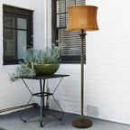 Havenside Home Pocologan 59.5-inch Outdoor and Indoor Basket-weave Floor Lamp - 16.25L x 16.25W x 59.5H
