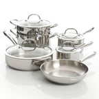 Heavy Duty Stainless Steel Cookware 10 Piece Set