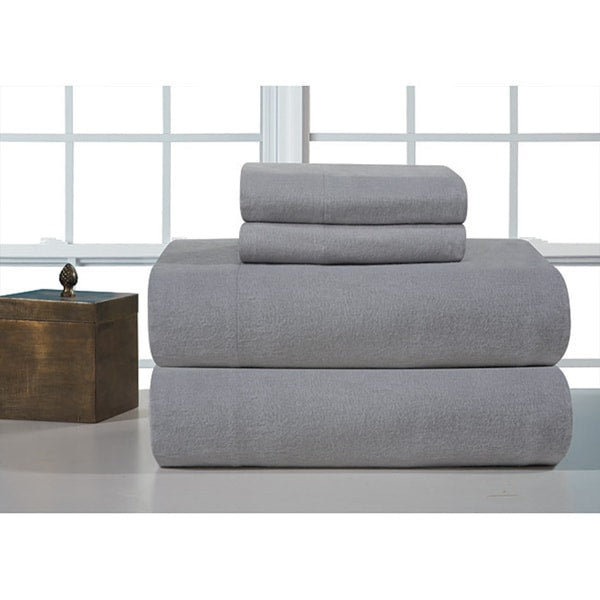 Heavyweight Cotton Flannel Bedsheet Set