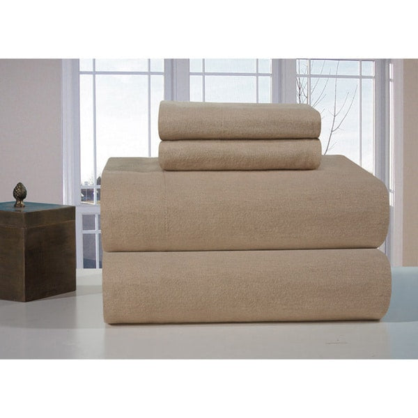 Heavyweight Cotton Flannel Bedsheet Set