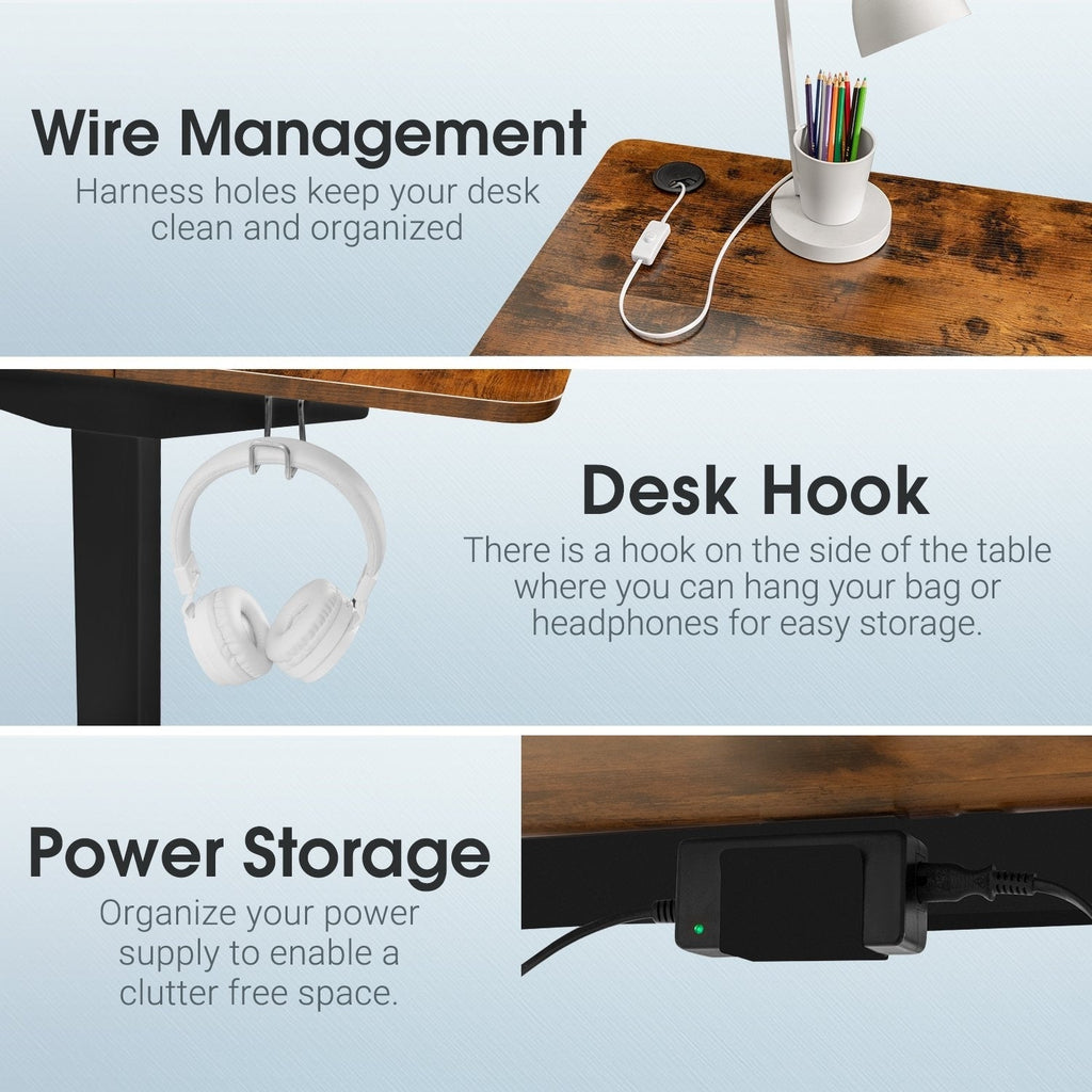 Homall Electric Height Adjustable Standing Office Desk