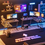 Homall L-Shaped Gaming Desk Computer Corner Desk Office Writing Desk