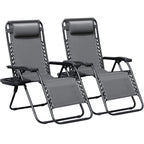 Homall Patio Zero Gravity Chair Lawn Lounge Chair with Pillow Set of 2