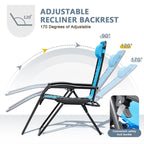 Homall Patio Zero Gravity Chair Lawn Lounge Chair with Pillow Set of 2