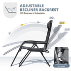 Homall Patio Zero Gravity Chair Lawn Lounge Chair with Pillow Set of 2