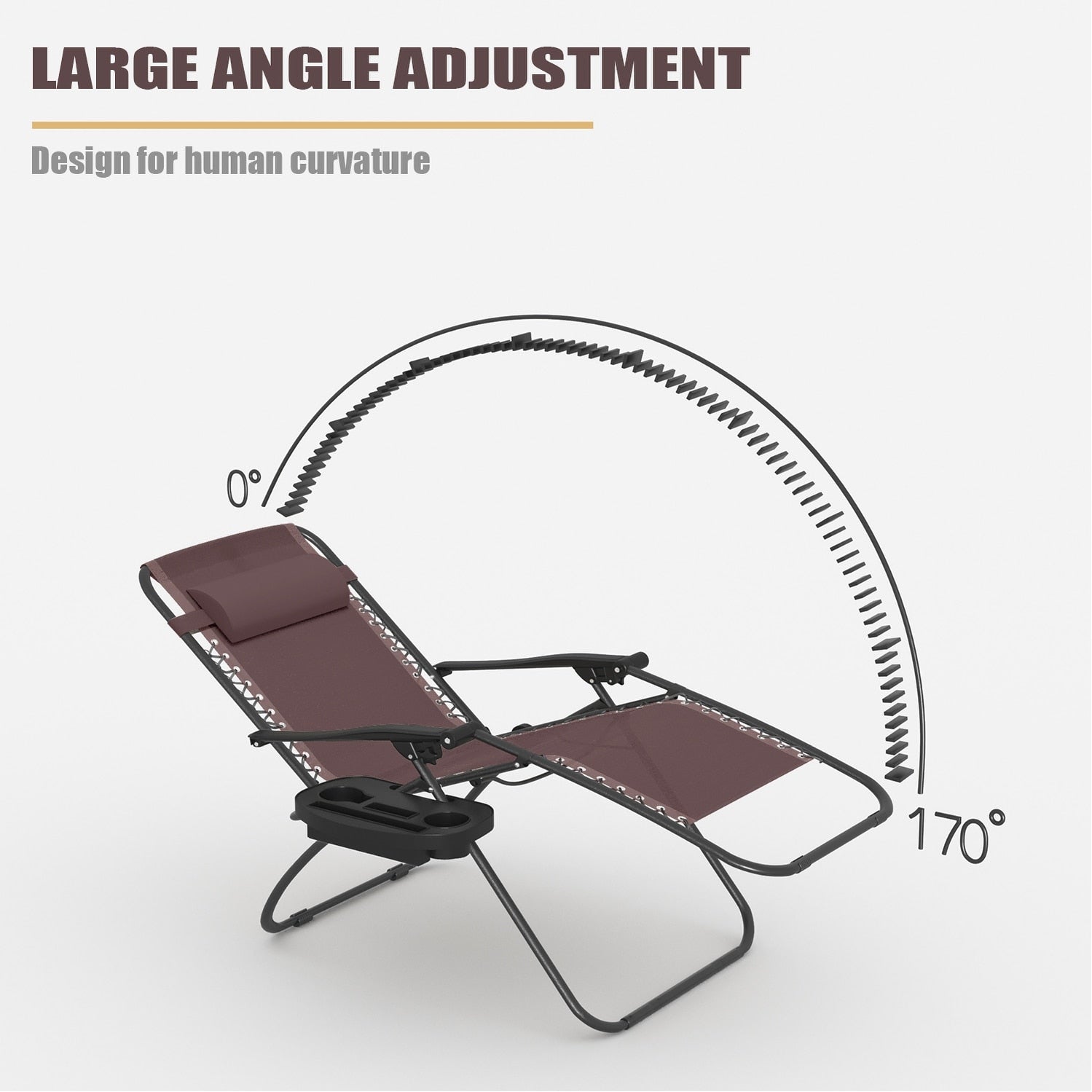 Homall Patio Zero Gravity Chair Lawn Lounge Chair with Pillow Set of 2