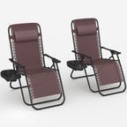 Homall Patio Zero Gravity Chair Lawn Lounge Chair with Pillow Set of 2