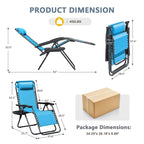 Homall Patio Zero Gravity Chair Lawn Lounge Chair with Pillow Set of 2