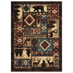 Home Dynamix Buffalo Bear Rustic Area Rug