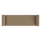 HomePop Modern Sherpa Storage Bench with Wood Legs