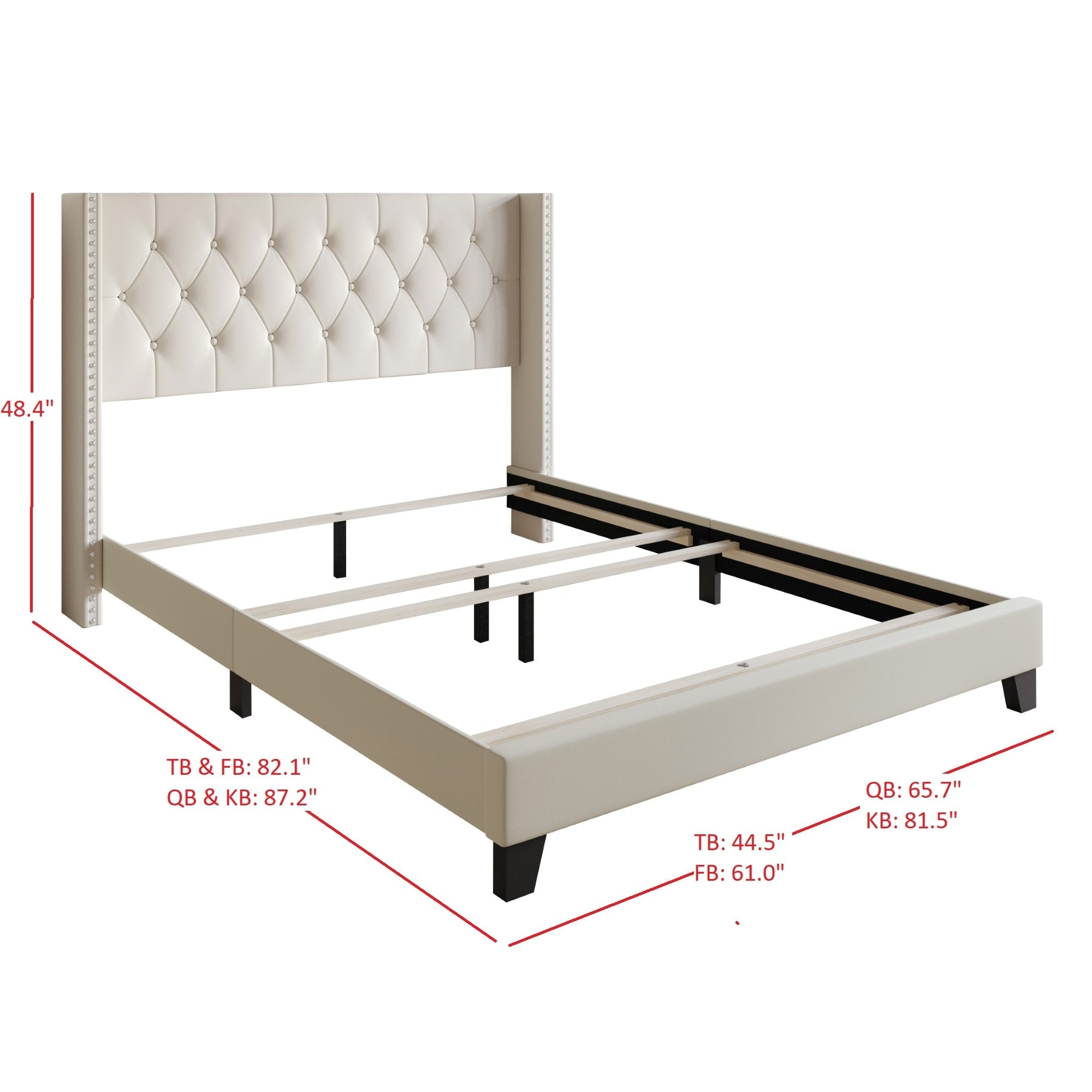 Homer Tufted Upholstered Panel Bed