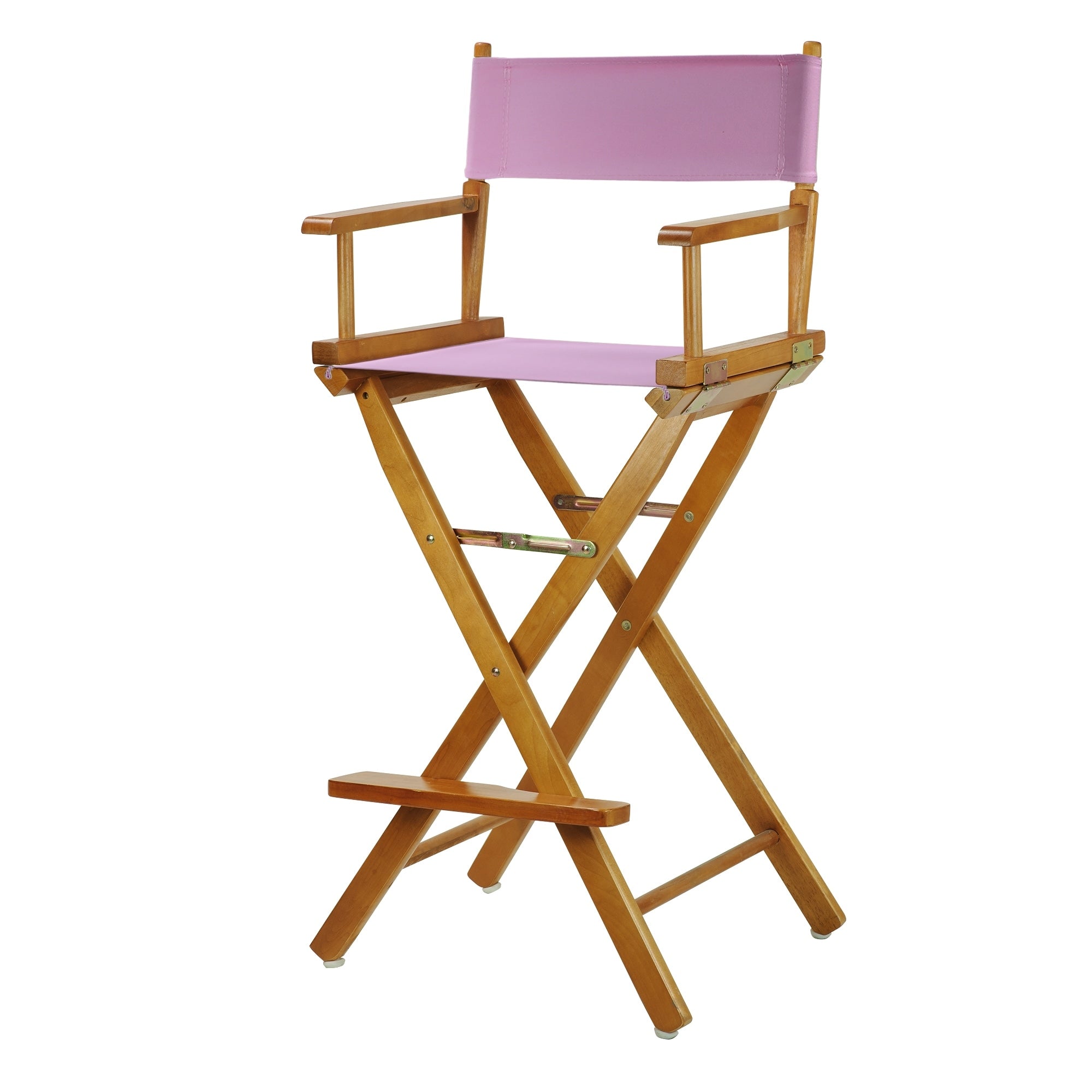 Honey Oak Frame 30-inch Director's Chair