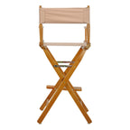 Honey Oak Frame 30-inch Director's Chair