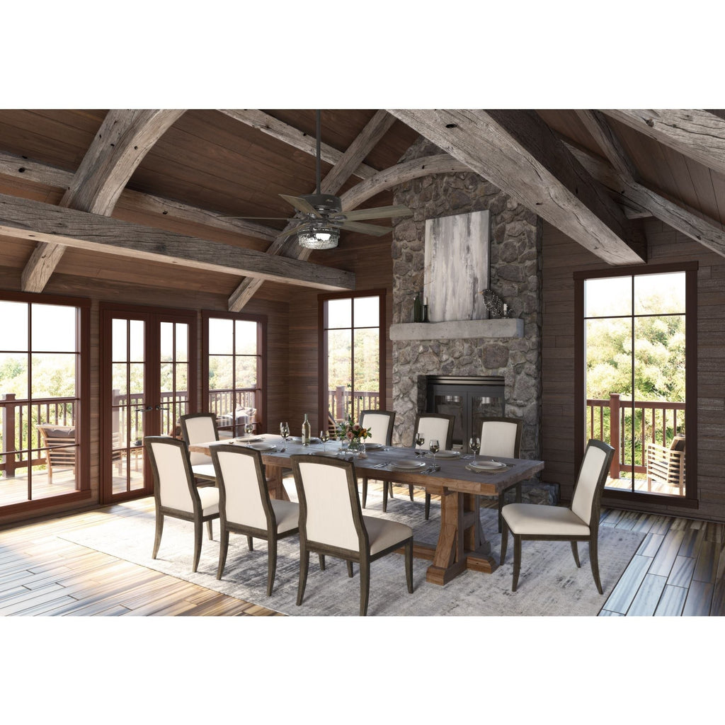 Hunter 52 Canyon Ridge Indoor / Outdoor Ceiling Fan LED Light, Handheld Remote - Farmhouse, Rustic, Industrial