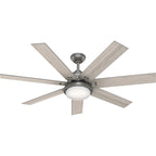 Hunter WiFi Whittington Ceiling Fan with LED Light, Handheld Remote - Windmill - Industrial, Farmhouse, Rustic - SMART FAN!
