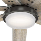 Hunter WiFi Whittington Ceiling Fan with LED Light, Handheld Remote - Windmill - Industrial, Farmhouse, Rustic - SMART FAN!