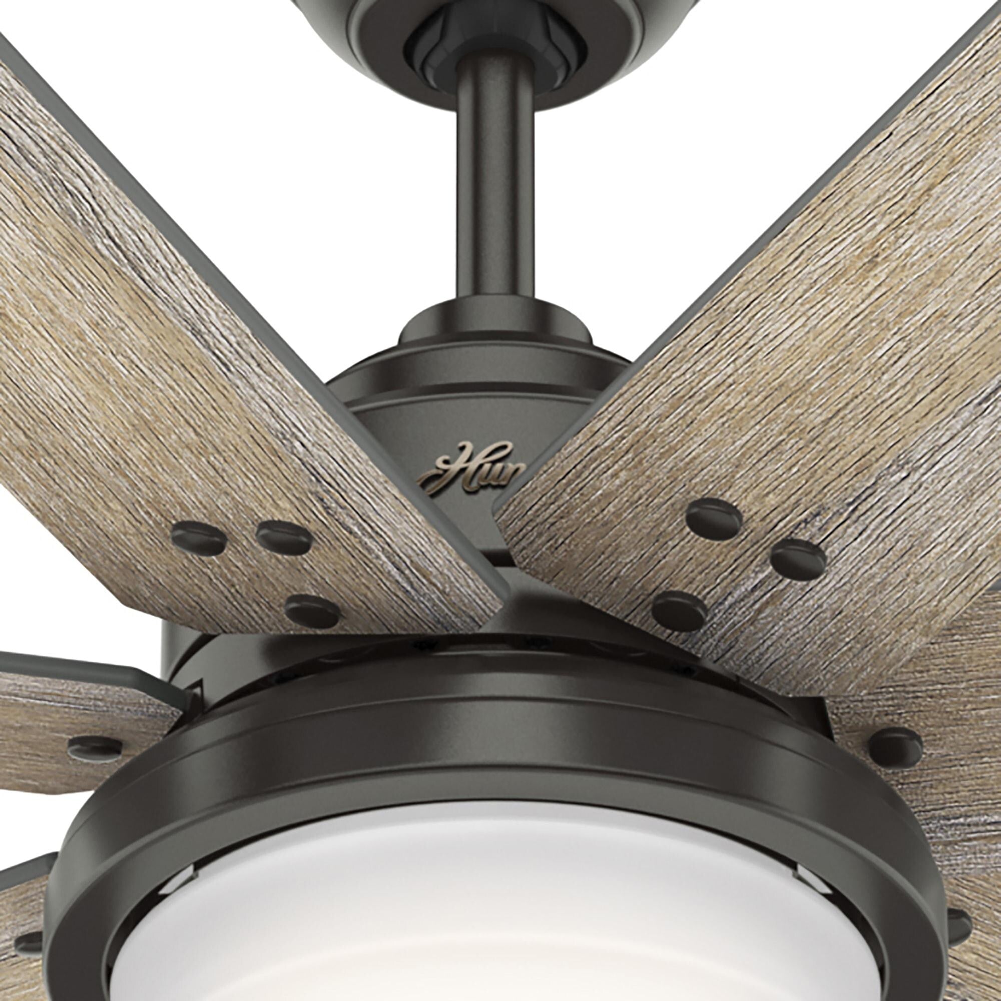 Hunter WiFi Whittington Ceiling Fan with LED Light, Handheld Remote - Windmill - Industrial, Farmhouse, Rustic - SMART FAN!