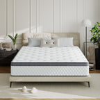 SweDrea 12 in. Medium Hybrid Memory Foam Mattress with CertiPUR-US and Oeko-TEX , Featuring Bamboo Charcoal Absorption.