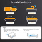 SweDrea Plush Hybrid Memory Foam 8/12 in.Cooling Breathable Mattress with CertiPUR-US, SGS and OEKO-TEX