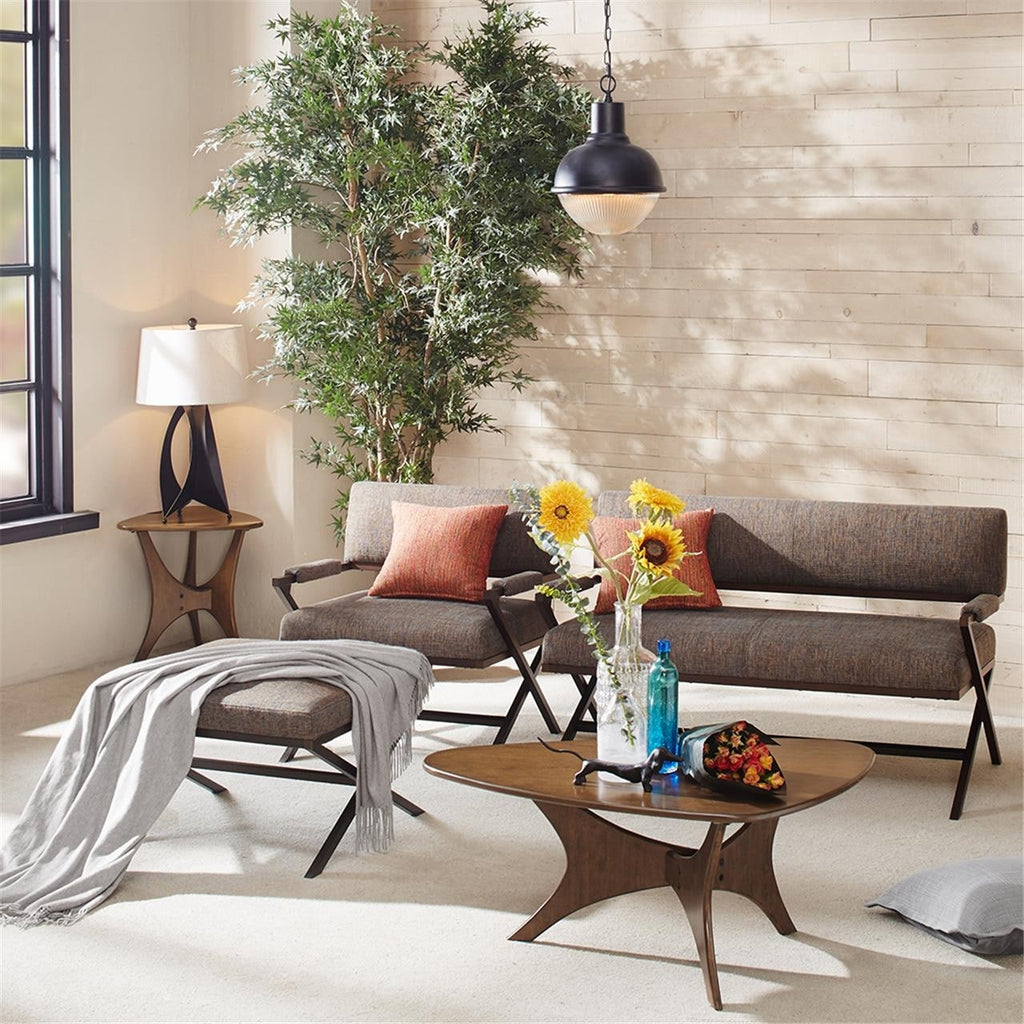 INK IVY Blaze Triangle Wood Side Table