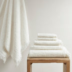 INK+IVY Atlas Cotton Dobby Slub 6 Piece Towel Set