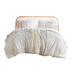 INK+IVY Imani Cotton Printed Duvet Cover Set with Chenille