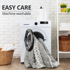 INK+IVY Imani Cotton Printed Duvet Cover Set with Chenille