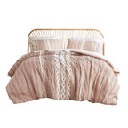 INK+IVY Imani Cotton Printed Duvet Cover Set with Chenille