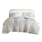 INK+IVY Imani Cotton Printed Duvet Cover Set with Chenille