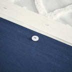 INK+IVY Mila 3 Piece Cotton Duvet Cover Set with Chenille Tufting