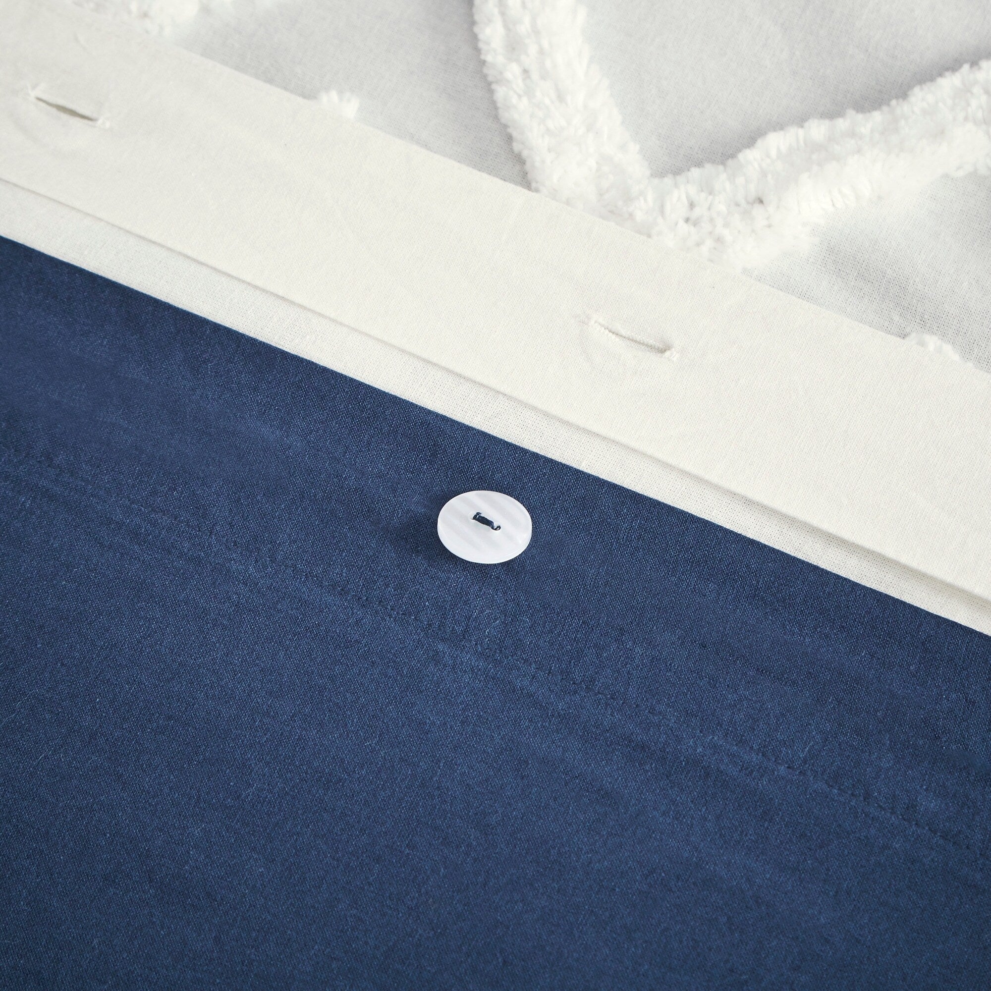 INK+IVY Mila 3 Piece Cotton Duvet Cover Set with Chenille Tufting