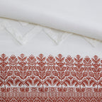 INK+IVY Mila 3 Piece Cotton Duvet Cover Set with Chenille Tufting