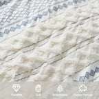 INK+IVY Imani Cotton Printed Comforter Set with Chenille