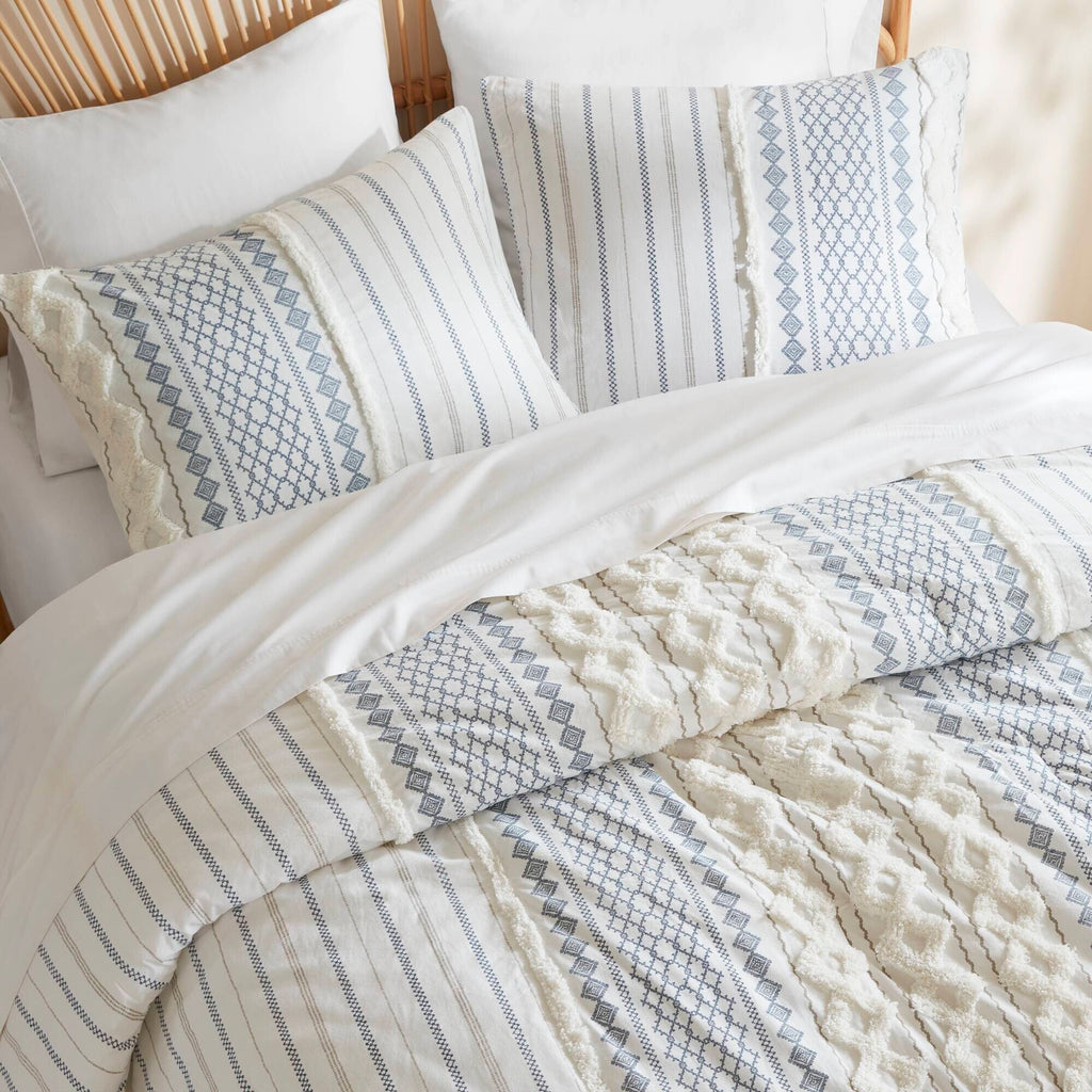INK+IVY Imani Cotton Printed Comforter Set with Chenille