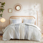 INK+IVY Imani Cotton Printed Comforter Set with Chenille